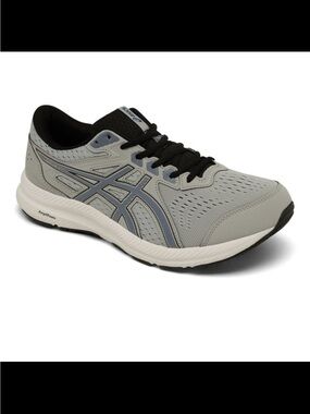 NWT asics men’s gel content 8 extra wide width running sneakers gray size 11.5 W